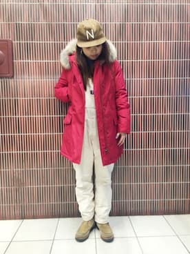「working style」｜「アイテム（オールインワン・サロペット）」を使った、もぎさん（レディース・153cm）の秋コーディネート