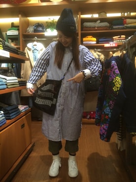 「& LIFE SOX（アンドライフソックス）のアイテム」を使った、もぎさん（レディース・153cm）の冬コーディネート