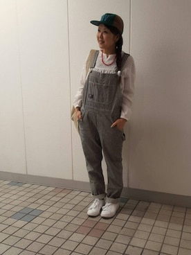 「MASTER&Co（マスターアンドコー）のアイテム（バッグ）」を使った、もぎさん（レディース・153cm）の冬コーディネート