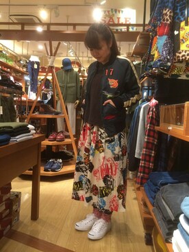 「& LIFE SOX（アンドライフソックス）のアイテム」を使った、もぎさん（レディース・153cm）の夏コーディネート