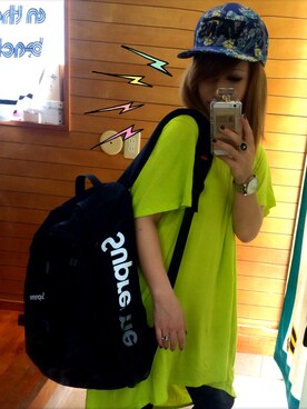 「#supreme」｜「アイテム（帽子）」を使った、ai asatoさん（レディース・158cm）の春コーディネート