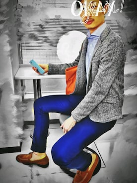 「オフィスカジュアル、冬」｜hi→さん（メンズ・176cm）の秋コーディネート