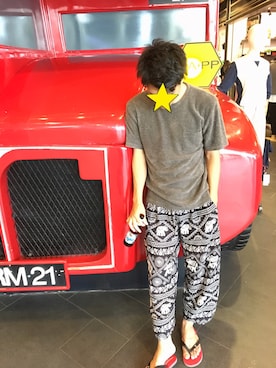 「Abercrombie&Fitch（アバークロンビーアンドフィッチ）のアイテム（シューズ）」を使った、Ryuichi さん（メンズ・178cm）の夏コーディネート