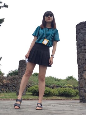 「skirt」｜「アイテム（腕時計）」を使った、Yeonjiさん（レディース・170cm）の春コーディネート