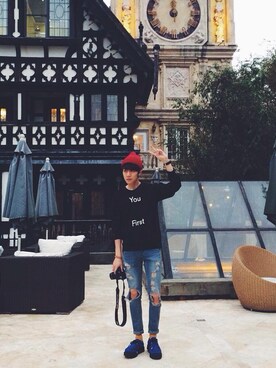 Kennyです（￣︶￣）↗さん（メンズ・176cm）の秋コーディネート