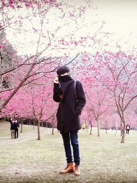 Kennyです（￣︶￣）↗さん（メンズ・176cm）の冬コーディネート