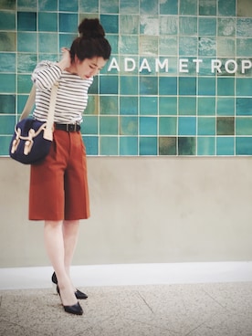 「Upla（ウプラ）のアイテム」を使った、SAKIさん（レディース・154cm）の春コーディネート