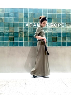 「EQUIPMENT（エキップモン）のアイテム」を使った、SAKIさん（レディース・154cm）の夏コーディネート