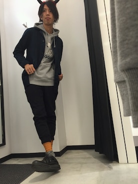 「halloween」｜「アイテム（カバーオール）」を使った、Naoさん（メンズ・182cm）の秋コーディネート
