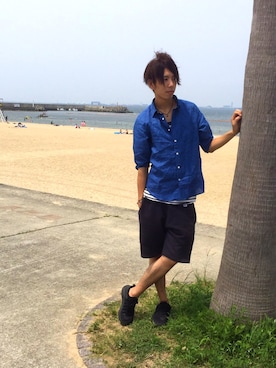 「FLASH REPORT」｜Naoさん（メンズ・182cm）の夏コーディネート