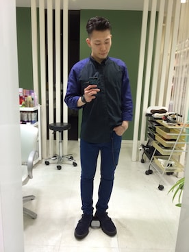 「KIDS LOVE GAITE」｜「アイテム（その他シューズ）」を使った、長野晃宏さん（メンズ・165cm）の夏コーディネート