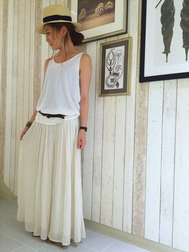 「大人リラックス」｜naoさん（レディース・164cm）の夏コーディネート