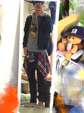 「アイテム（MA-1）」を使った、KENTさん（メンズ・177cm・20代）の秋コーディネート