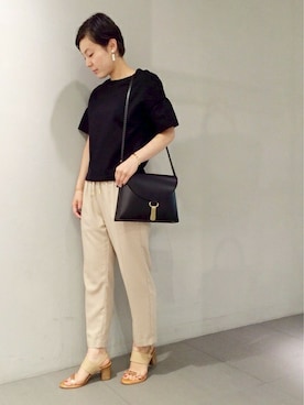 「EDIT. FOR LULU（エディットフォールル）のアイテム」を使った、スタッフ8さん（レディース・156cm）の夏コーディネート