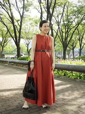 「EDIT. FOR LULU（エディットフォールル）のアイテム」を使った、スタッフ8さん（レディース・156cm）の春コーディネート