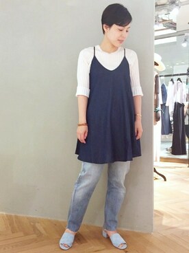 スタッフ8さん(レディース・156cm)の夏コーディネート