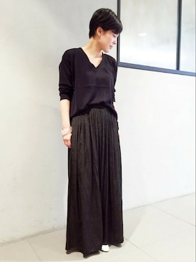 「EDIT. FOR LULU（エディットフォールル）のアイテム」を使った、スタッフ8さん（レディース・156cm）の夏コーディネート