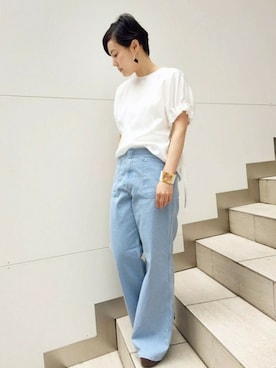 スタッフ8さん（レディース・156cm）の夏コーディネート