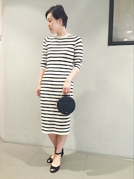 「EDIT. FOR LULU（エディットフォールル）のアイテム」を使った、スタッフ8さん（レディース・156cm）の夏コーディネート