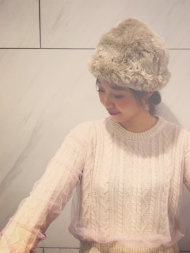 岑小咪さん（レディース・167cm）の冬コーディネート