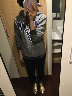 「ICB（アイシービー）のアイテム（シューズ）」を使った、sayoさん（レディース・165cm）の冬コーディネート