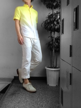 「JOURNAL STANDARD relume（ジャーナルスタンダード　レリューム）のアイテム（その他シューズ）」を使った、☈ ¥ ⍨⃝⇑さん（メンズ・175cm）の春コーディネート