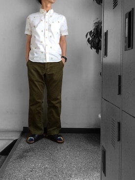 「タオル」｜「アイテム（その他）」を使った、☈ ¥ ⍨⃝⇑さん（メンズ・175cm）の夏コーディネート