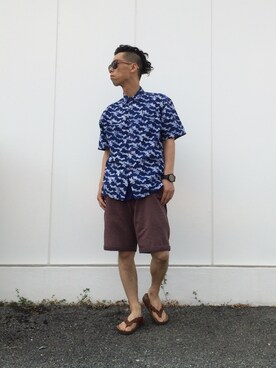 ☈ ¥ ⍨⃝⇑さん（メンズ・175cm）の夏コーディネート