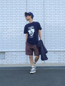 「MONKEY TIME（モンキータイム）のアイテム（スニーカー）」を使った、☈ ¥ ⍨⃝⇑さん（メンズ・175cm）の秋コーディネート