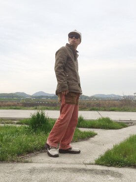 「SASQUATCHfabrix.（サスクワァッチファブリックス）のアイテム」を使った、☈ ¥ ⍨⃝⇑さん（メンズ・175cm）の春コーディネート
