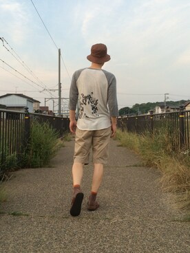 「アイテム（その他パンツ）」を使った、☈ ¥ ⍨⃝⇑さん（メンズ・175cm）の夏コーディネート