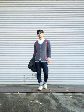 「JOURNAL STANDARD relume（ジャーナルスタンダード　レリューム）のアイテム（その他シューズ）」を使った、☈ ¥ ⍨⃝⇑さん（メンズ・175cm）の秋コーディネート