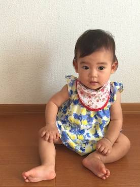「ドラフトGAP」｜「アイテム（チュニック）」を使った、ほの&ひなさん（キッズ・90cm）の夏コーディネート