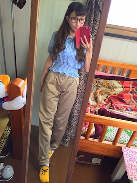「茨城スナップ」｜「アイテム（アクセサリー）」を使った、reichelさん（レディース・148cm）の夏コーディネート