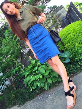 「茨城スナップ」｜「アイテム（アクセサリー）」を使った、reichelさん（レディース・148cm）の夏コーディネート