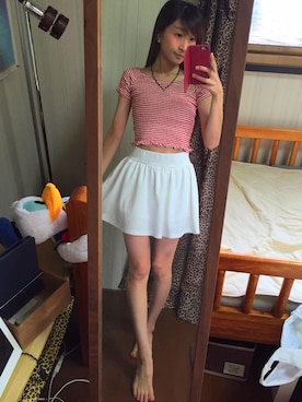「茨城スナップ」｜「アイテム（アクセサリー）」を使った、reichelさん（レディース・148cm）の夏コーディネート