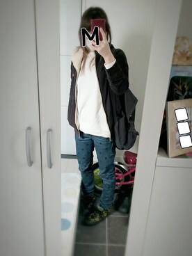 「WORLDWIDELOVE!」｜「アイテム（その他アウター）」を使った、SHI_3さん（レディース・159cm）の冬コーディネート