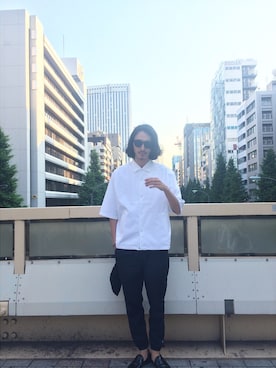 「EN ROUTE（アンルート）のアイテム（その他アウター）」を使った、賀津 塔さん（メンズ・178cm）の春コーディネート