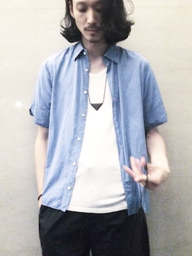 賀津 塔さん(メンズ・178cm)の夏コーディネート