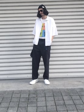 「EN ROUTE（アンルート）のアイテム（その他アウター）」を使った、賀津 塔さん（メンズ・178cm）の秋コーディネート