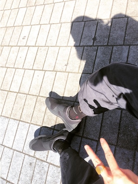 「EN ROUTE（アンルート）のアイテム（レッグウェア）」を使った、賀津 塔さん（メンズ・178cm）の秋コーディネート