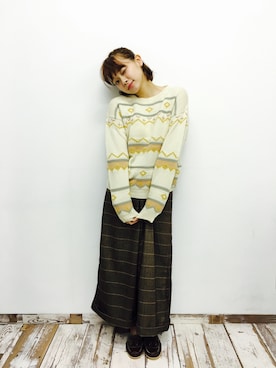 「Crisp」｜荒井愛花さん（レディース・151cm）の冬コーディネート