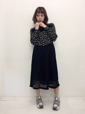 「Linetta」｜荒井愛花さん（レディース・151cm）の春コーディネート