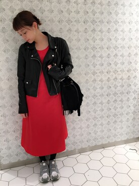 荒井愛花さん（レディース・151cm）の春コーディネート
