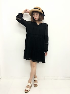 荒井愛花さん(レディース・151cm)の春コーディネート