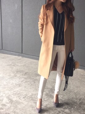 chika Uさん（レディース・164cm）の春コーディネート