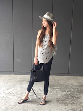 chika Uさん（レディース・164cm）の夏コーディネート