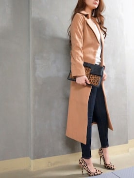 chika Uさん（レディース・164cm）の冬コーディネート