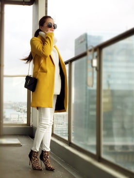 chika Uさん（レディース・164cm）の冬コーディネート