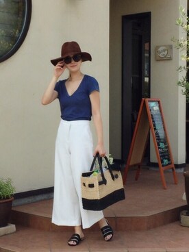 chika Uさん（レディース・164cm）の夏コーディネート